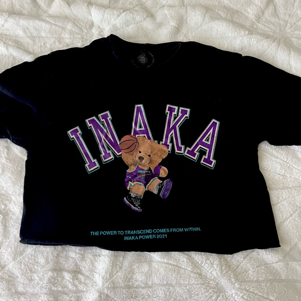 INAKA CROP TEDDY TEE